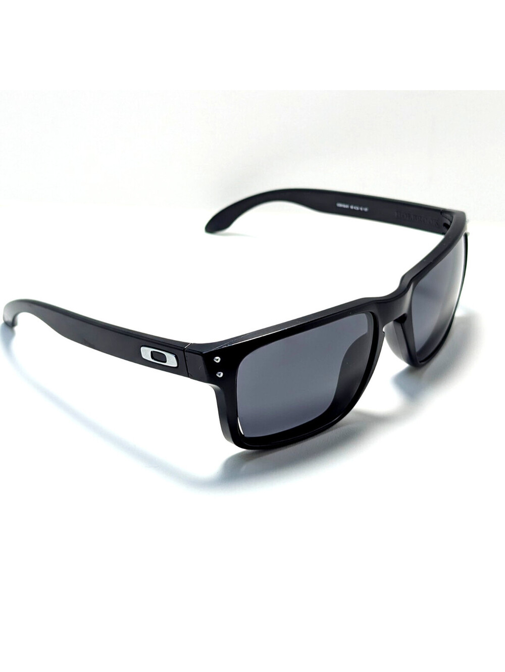 Oakley Holbrook 009102-01 Gray UV Lens Black Square Men's Sunglasses 55-18-137